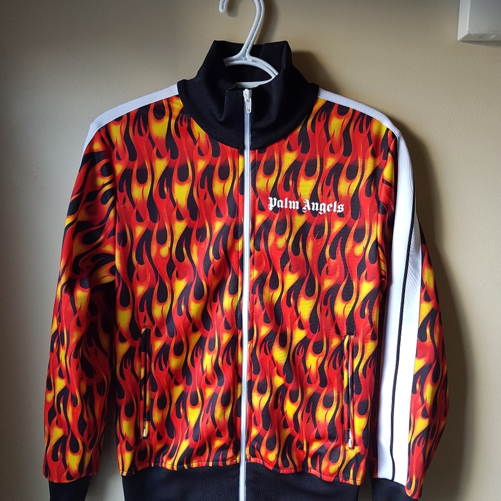 Palm angles flame print jacket